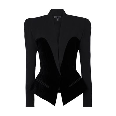 Balmain Bustier cut fitted jacket