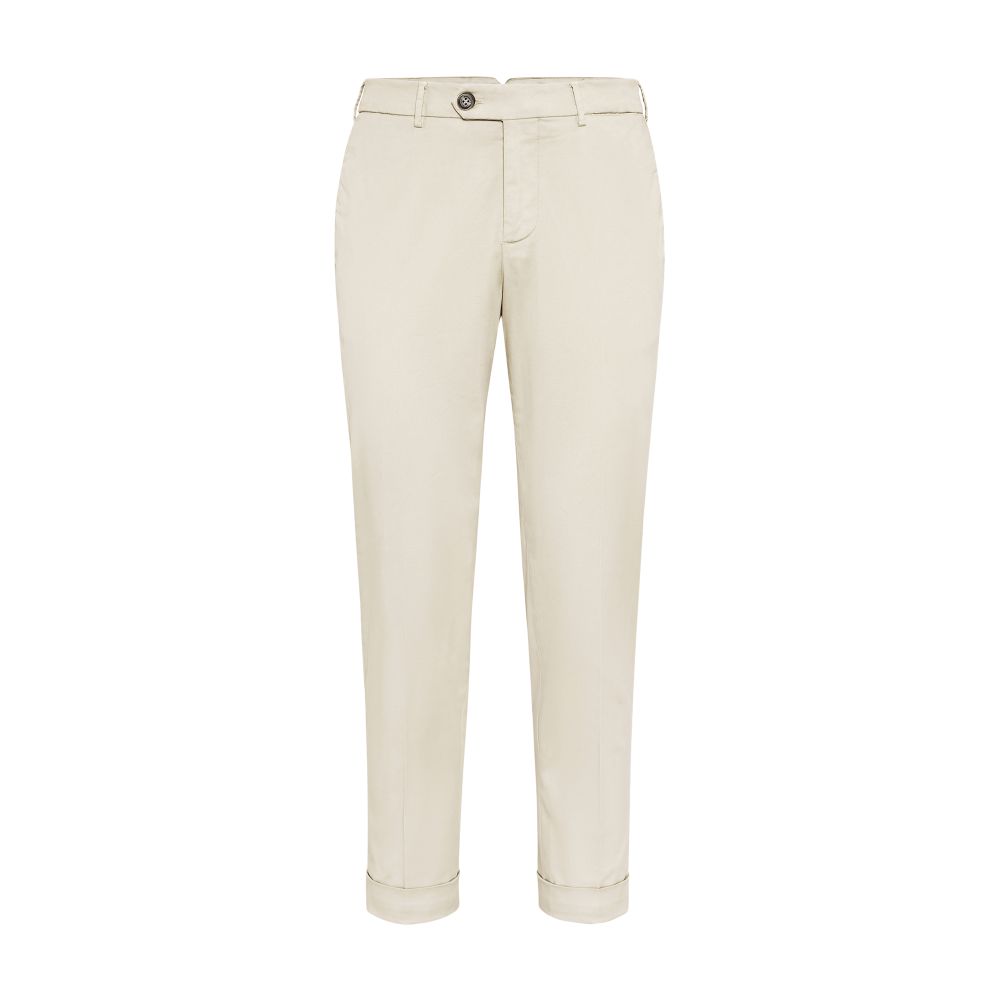 Brunello Cucinelli Piece-dyed gabardine pants