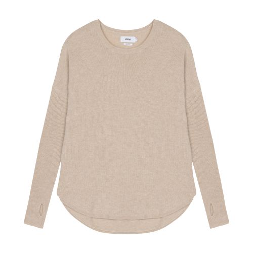  Arya round neck cashmere poncho