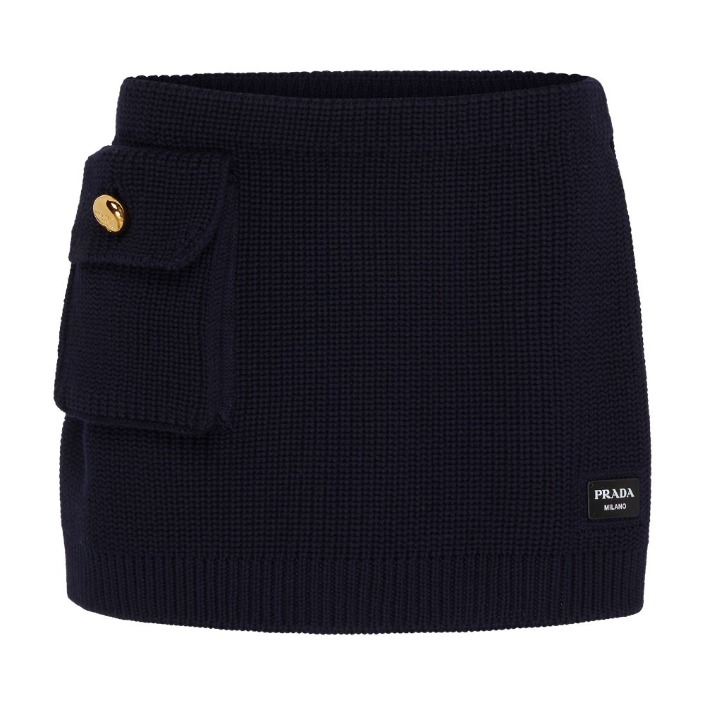 Prada Short woollen skirt