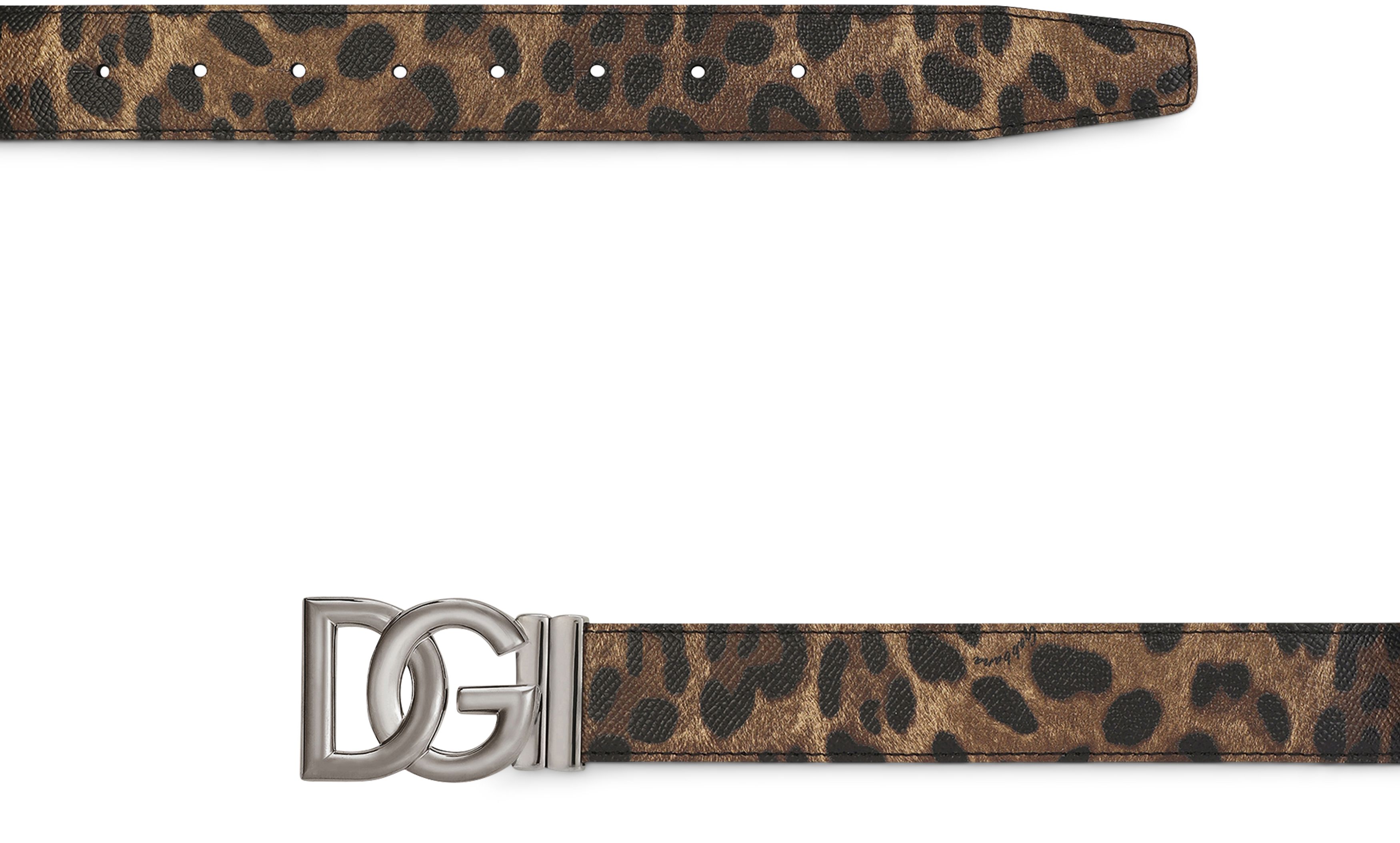 Dolce & Gabbana Reversible camouflage-print calfskin belt