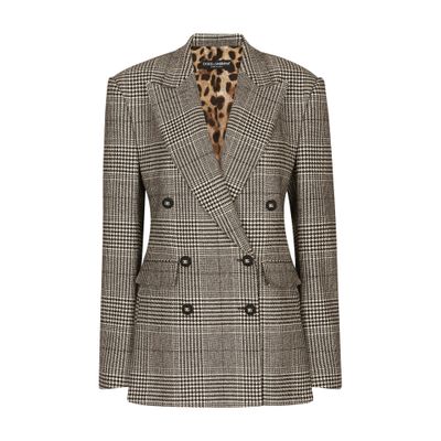 Dolce & Gabbana Glen plaid jacket with vents