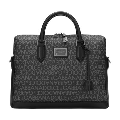 Dolce & Gabbana Coated jacquard briefcase