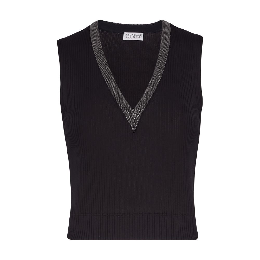 Brunello Cucinelli Jersey crop top