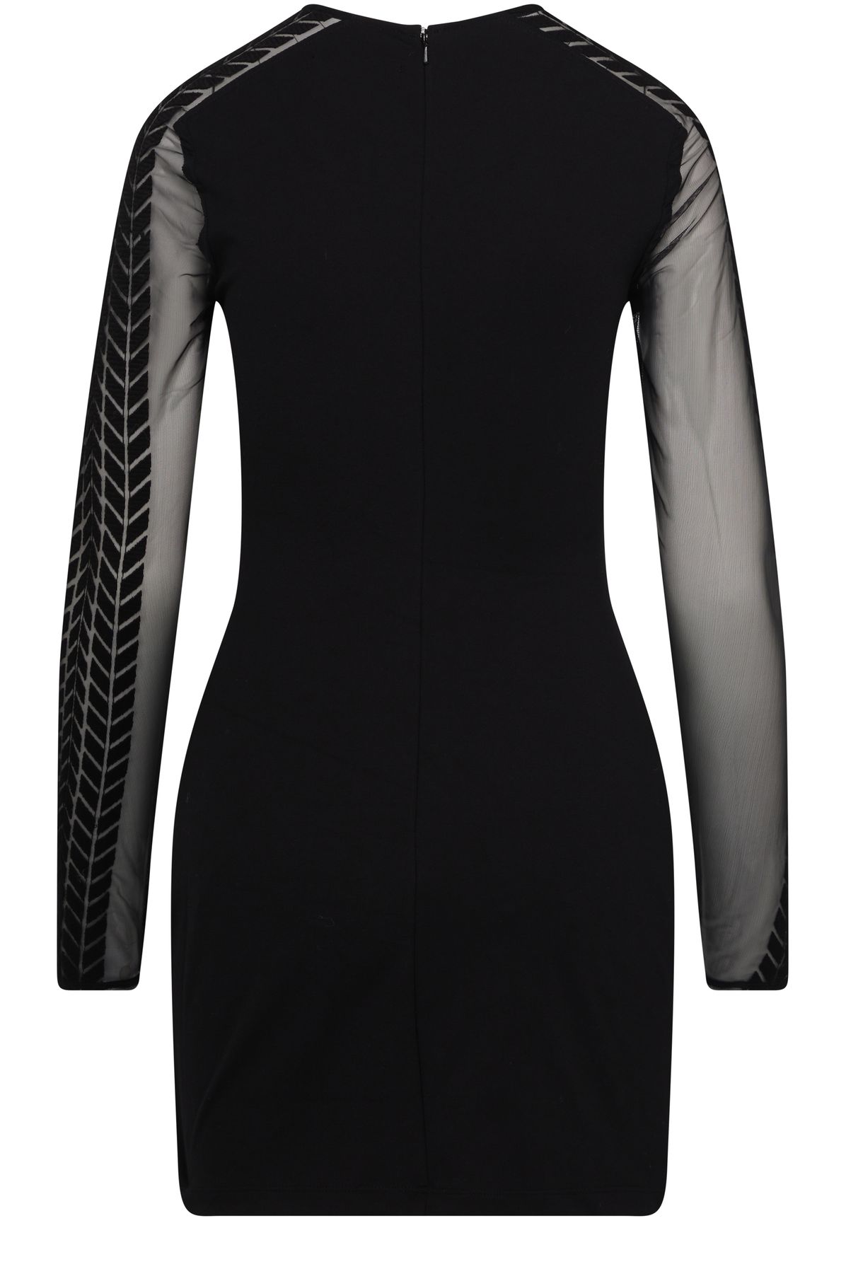 David Koma Tyre Track Macrame Mini Dress