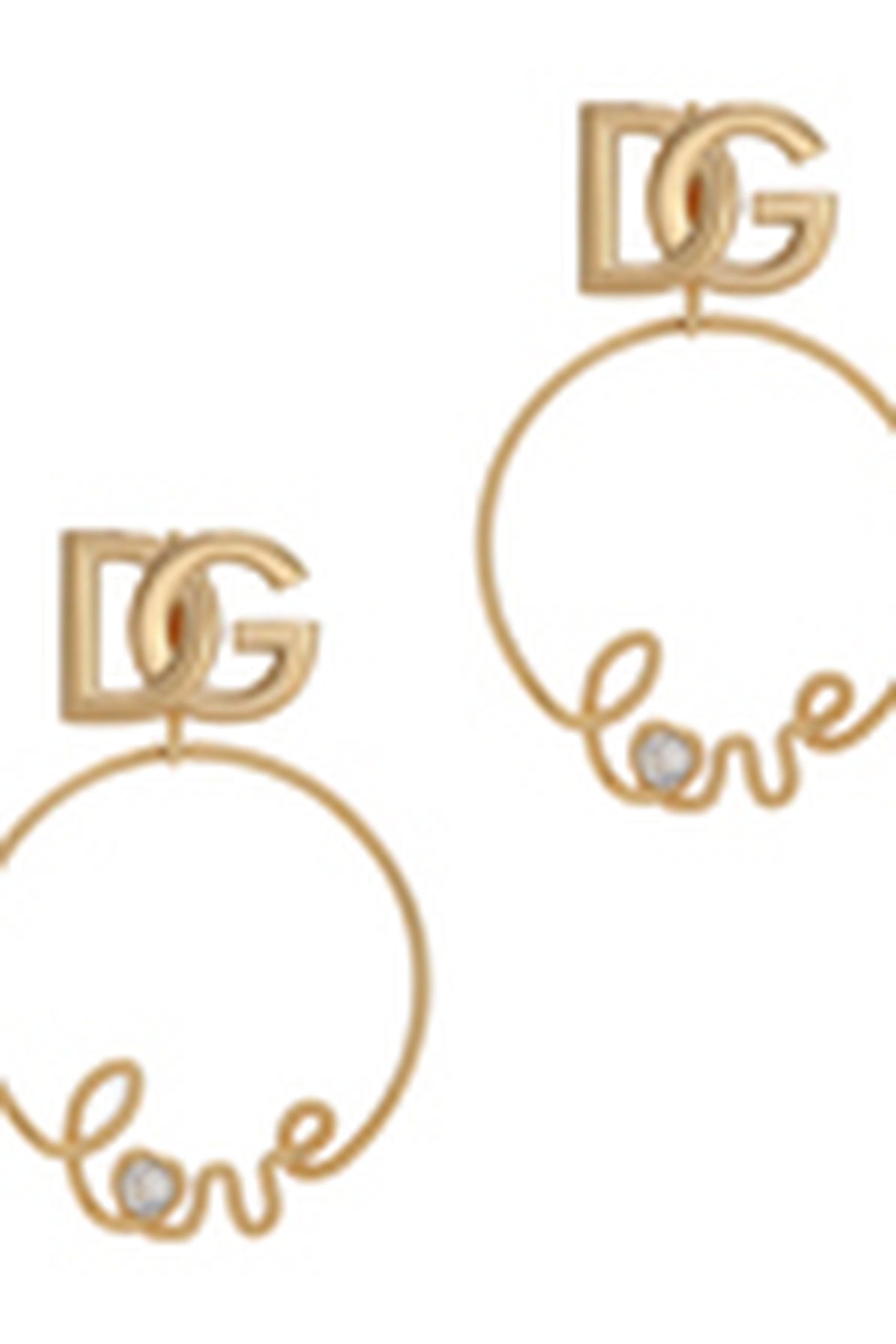 Dolce & Gabbana Clip-on love earrings with logo