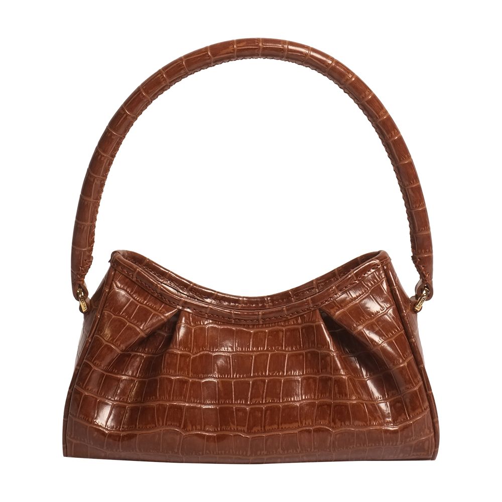 Elleme Dimple small croco print leather bag