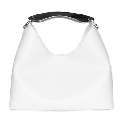 Elleme Boomerang leather bag with silver hardware