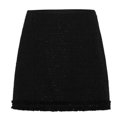 Versace Cotton Mix Summer Tweed Skirt