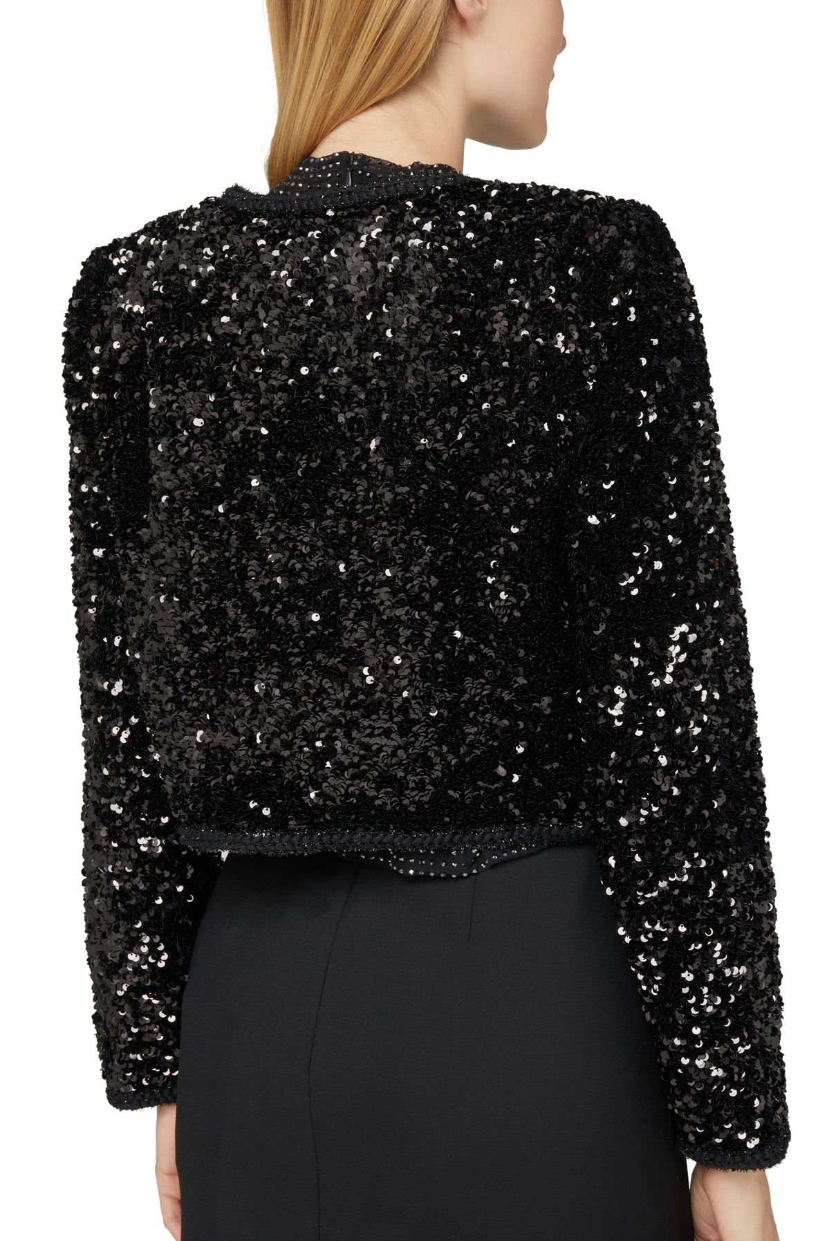  Cropped diamanté jacket