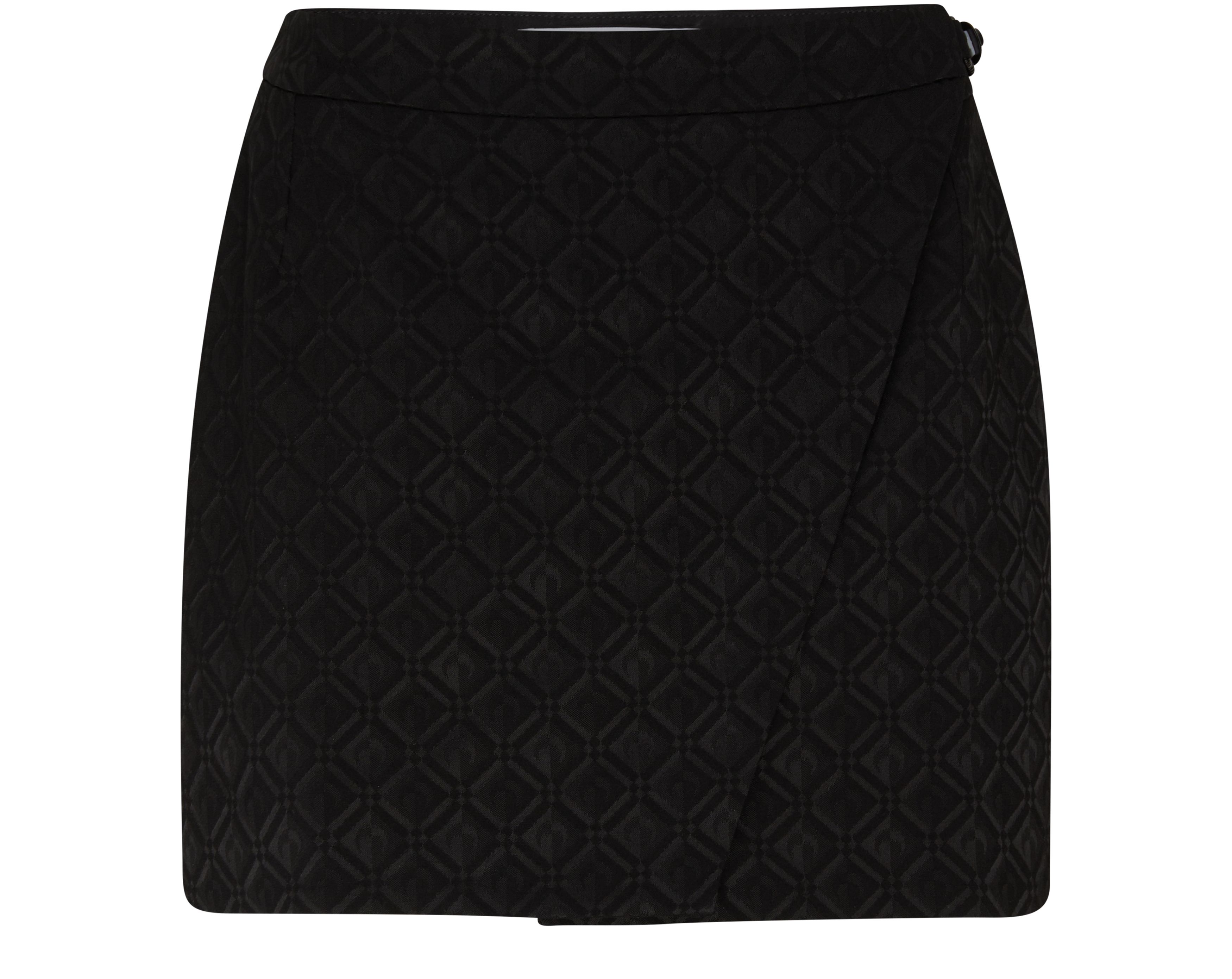 Marine Serre Moon Diamant jacquard mini skirt