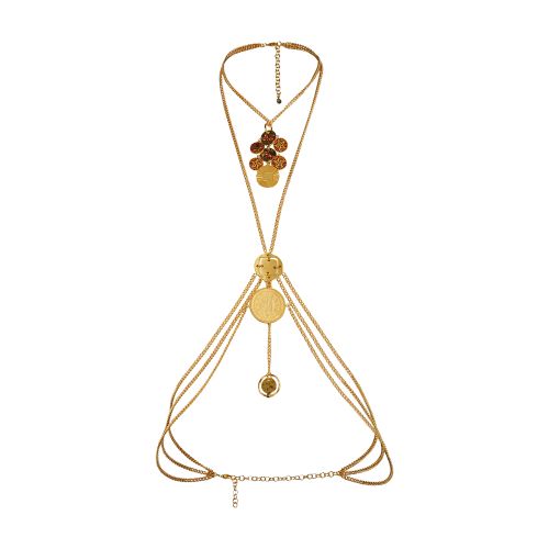 Rabanne Medals body necklace