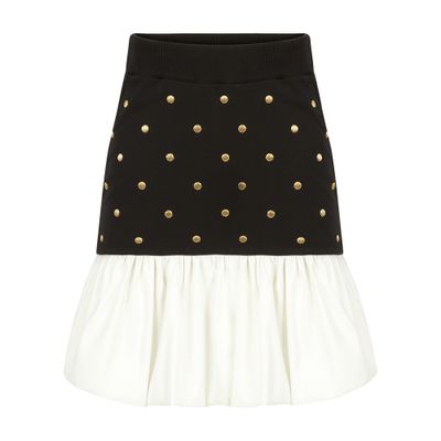 Nina Ricci Polka dot peplum skirt