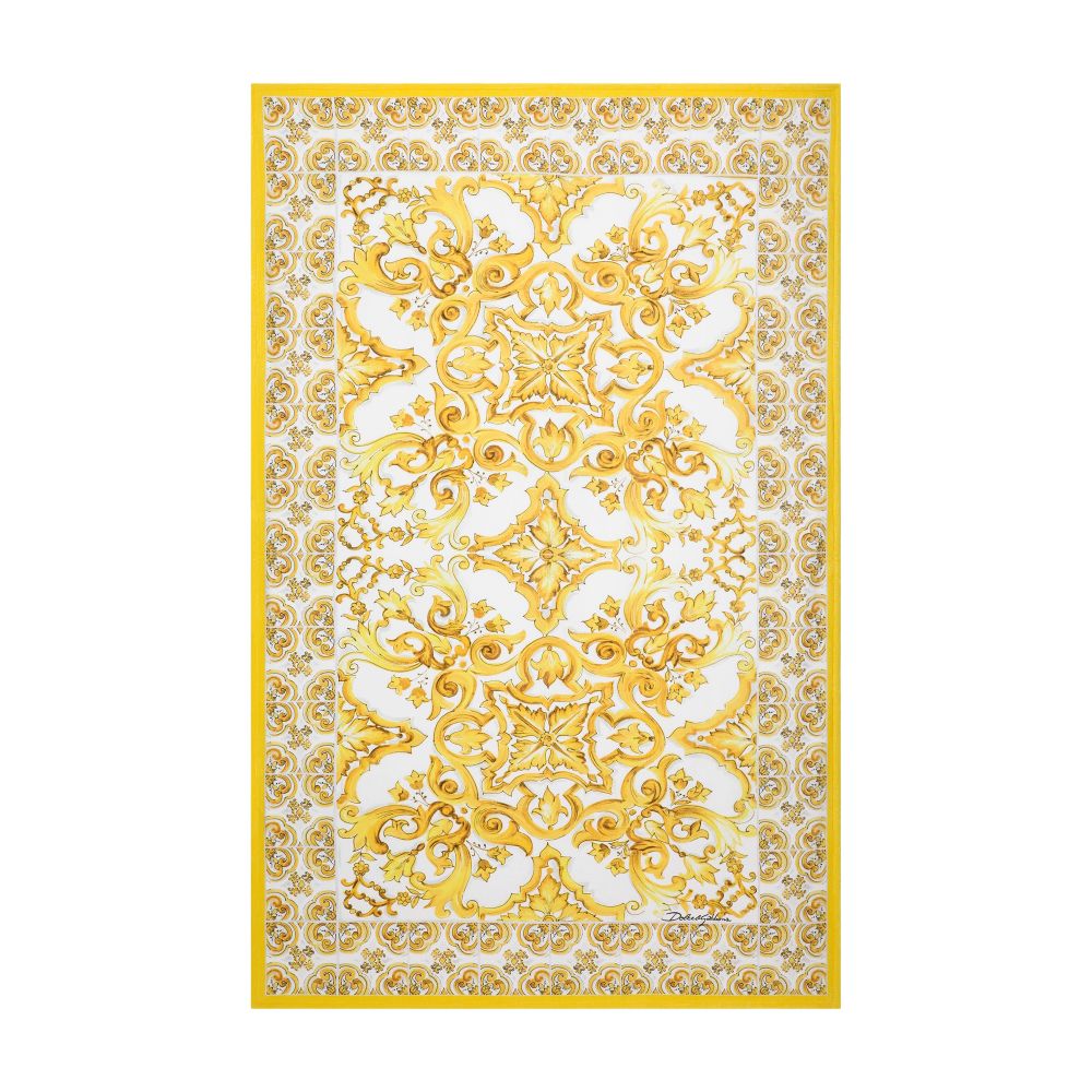 Dolce & Gabbana Majolica terry beach towel (114x185)