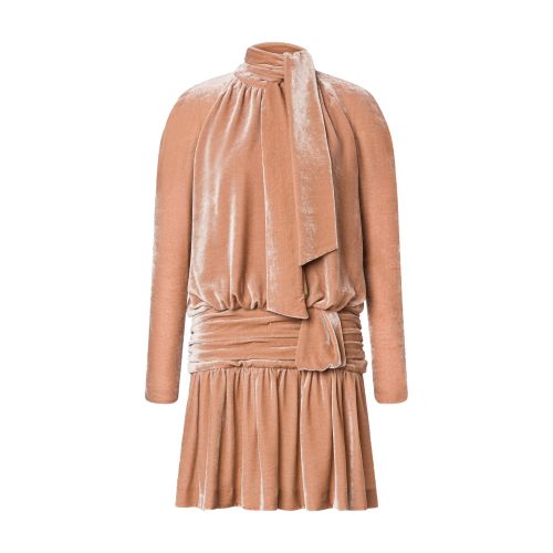 Alberta Ferretti Minidress in draped velvet