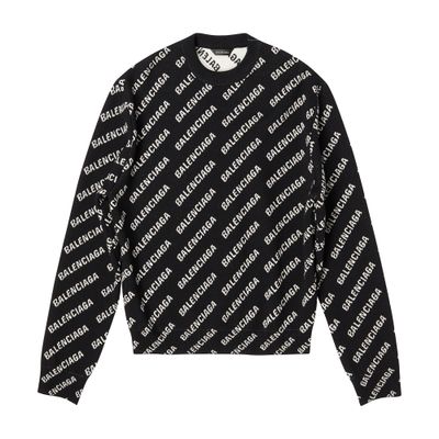 Balenciaga Mini Allover Logo Sweater