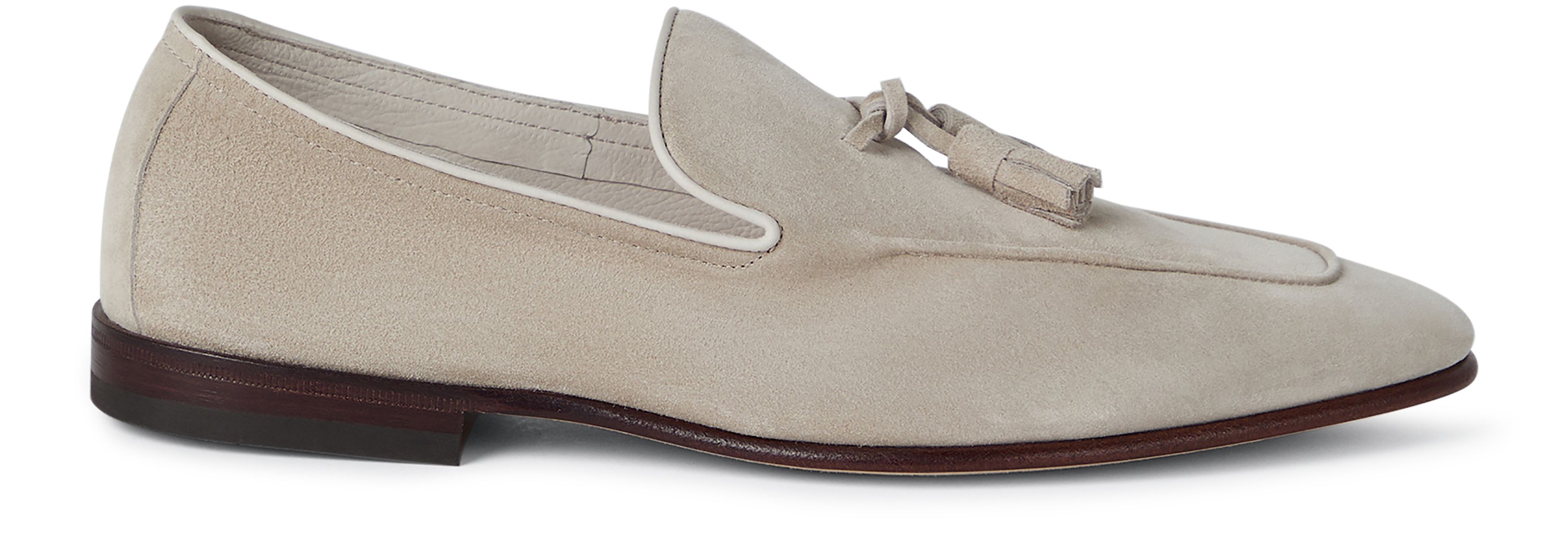 Brunello Cucinelli Unlined suede loafers with tassels