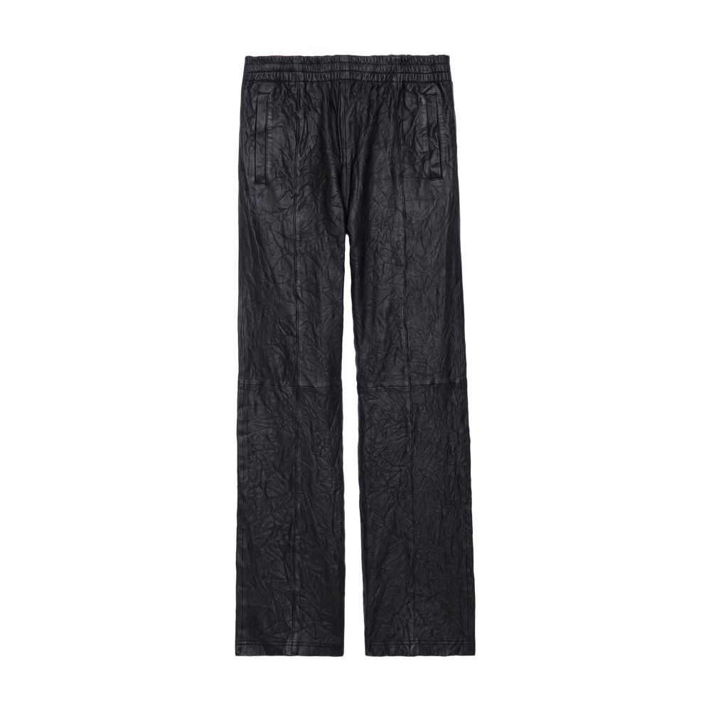 Zadig & Voltaire Pacha Crinkled Leather Trousers