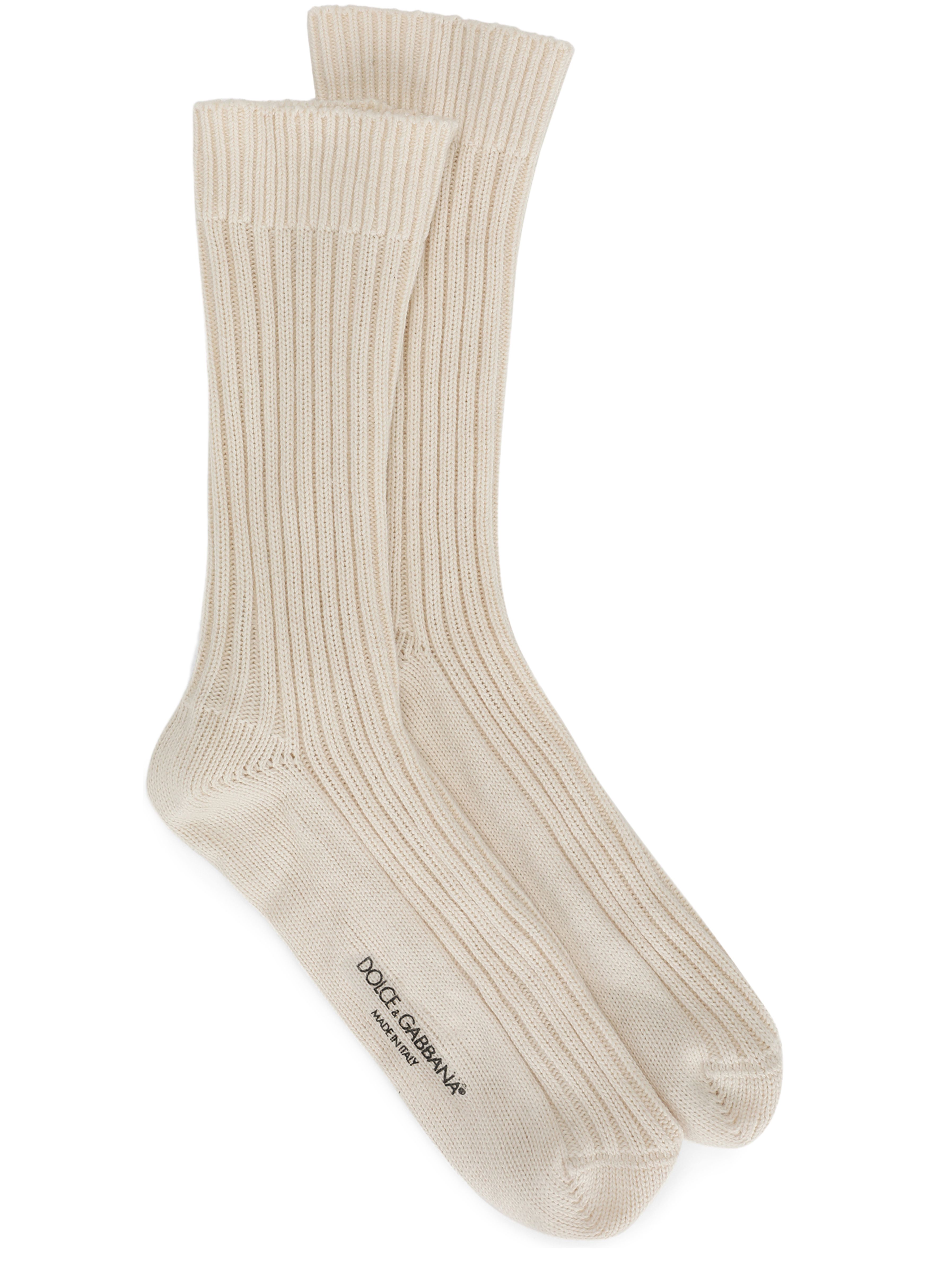 Dolce & Gabbana Ribbed cotton and wool socks