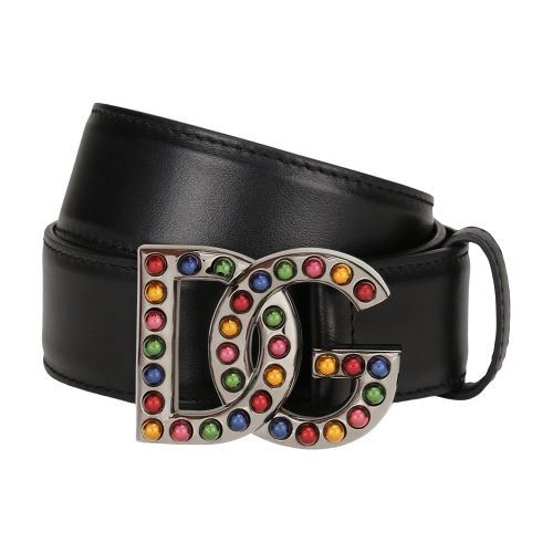 Dolce & Gabbana Belt with bejeweled buckle