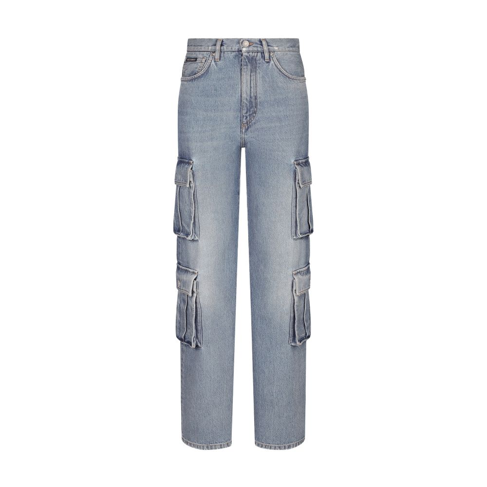 Dolce & Gabbana Cotton denim cargo jeans