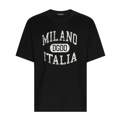 Dolce & Gabbana Cotton T-shirt with DG logo print