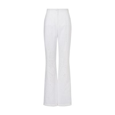 Alberta Ferretti Flared trousers in Sangallo poplin