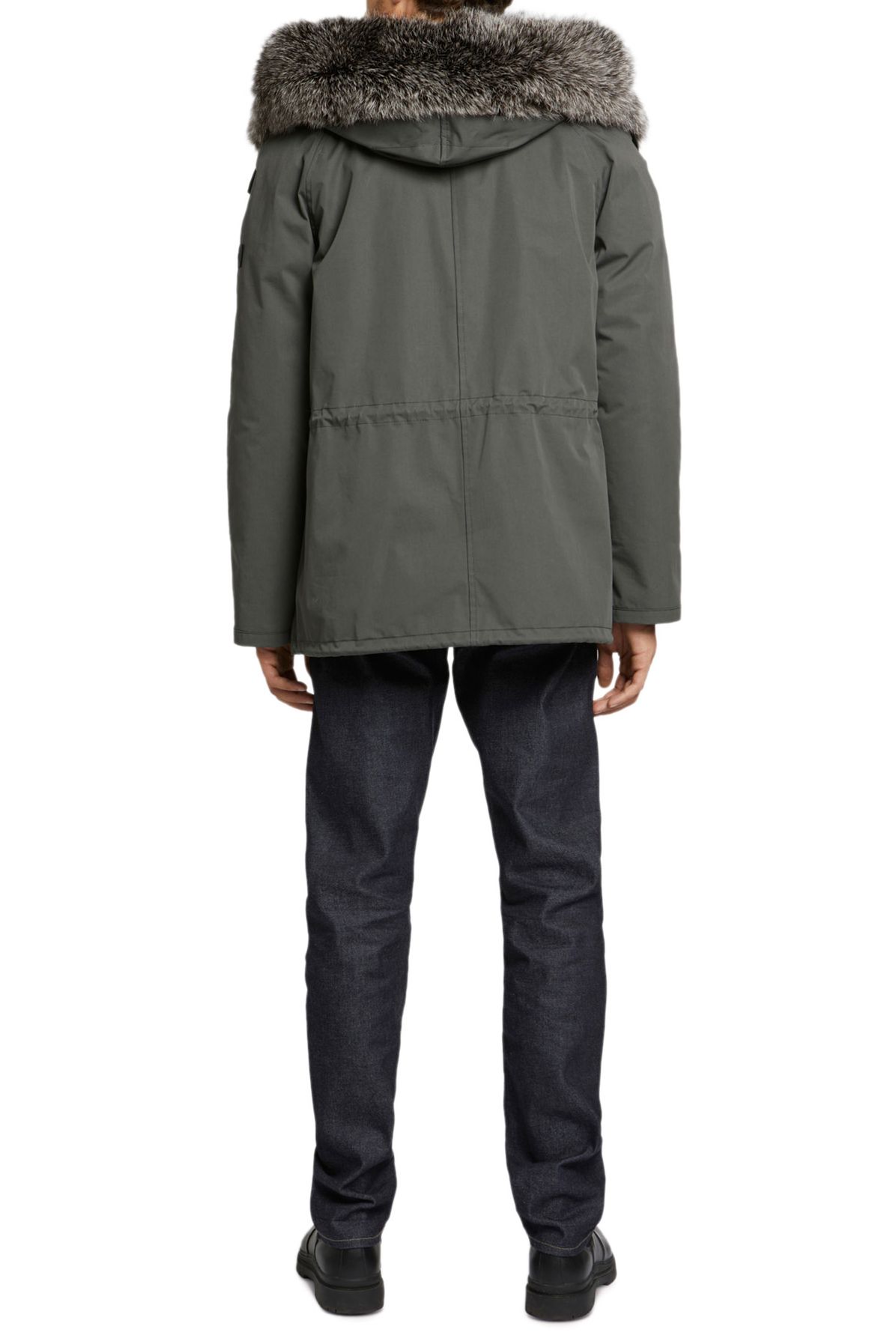 Yves Salomon Fur and technical cotton iconic parka