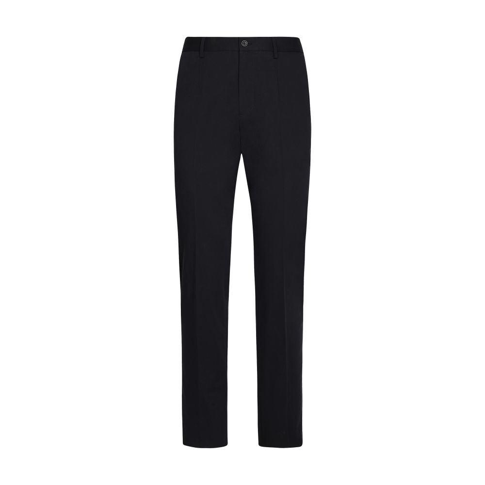 Dolce & Gabbana Stretch cotton pants with branded tag