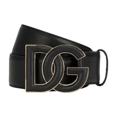 Dolce & Gabbana Calfskin belt with logo