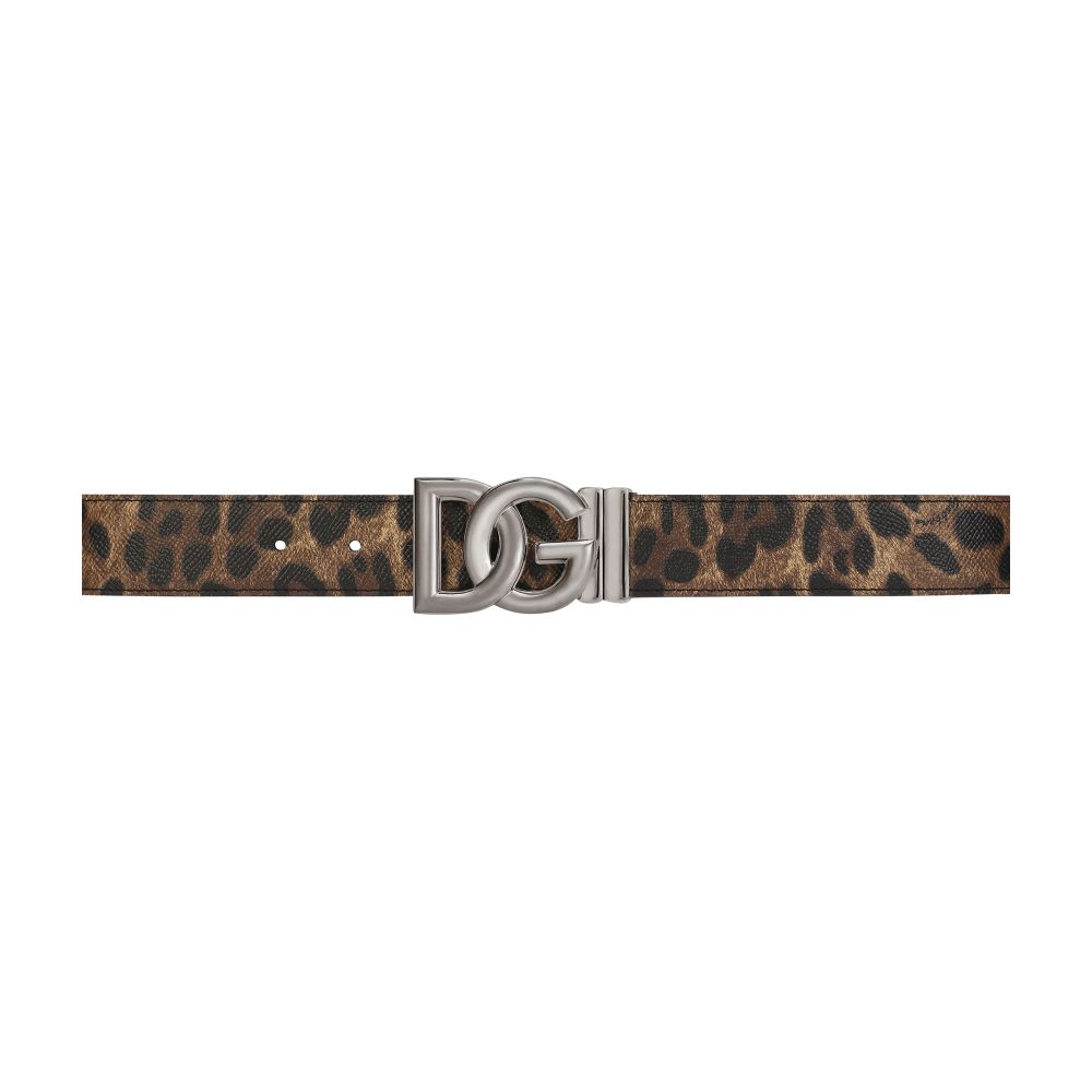 Dolce & Gabbana Reversible camouflage-print calfskin belt