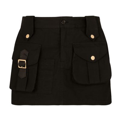 Dolce & Gabbana Faille miniskirt with large pockets