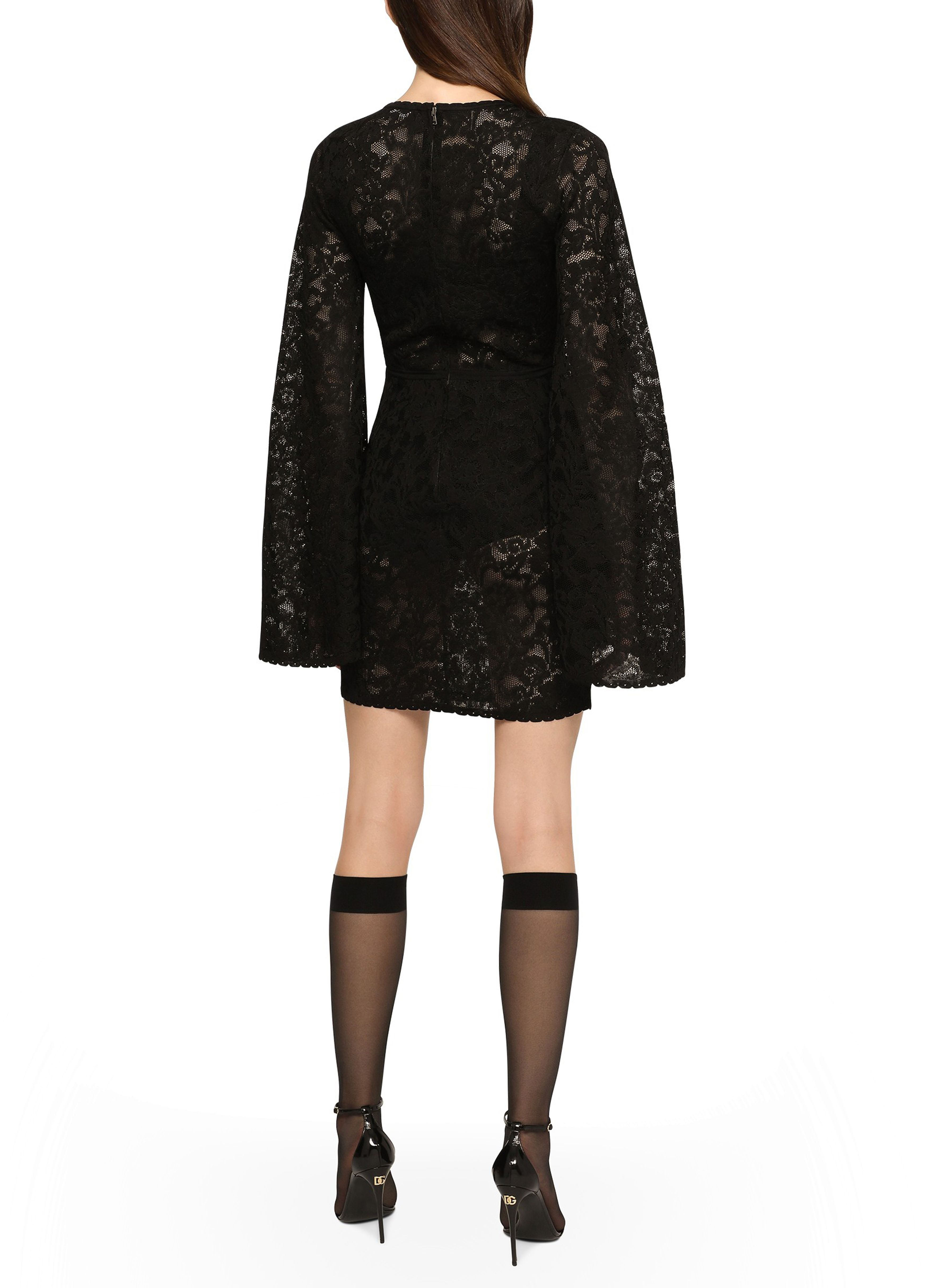 Dolce & Gabbana Short lace-stitch dress