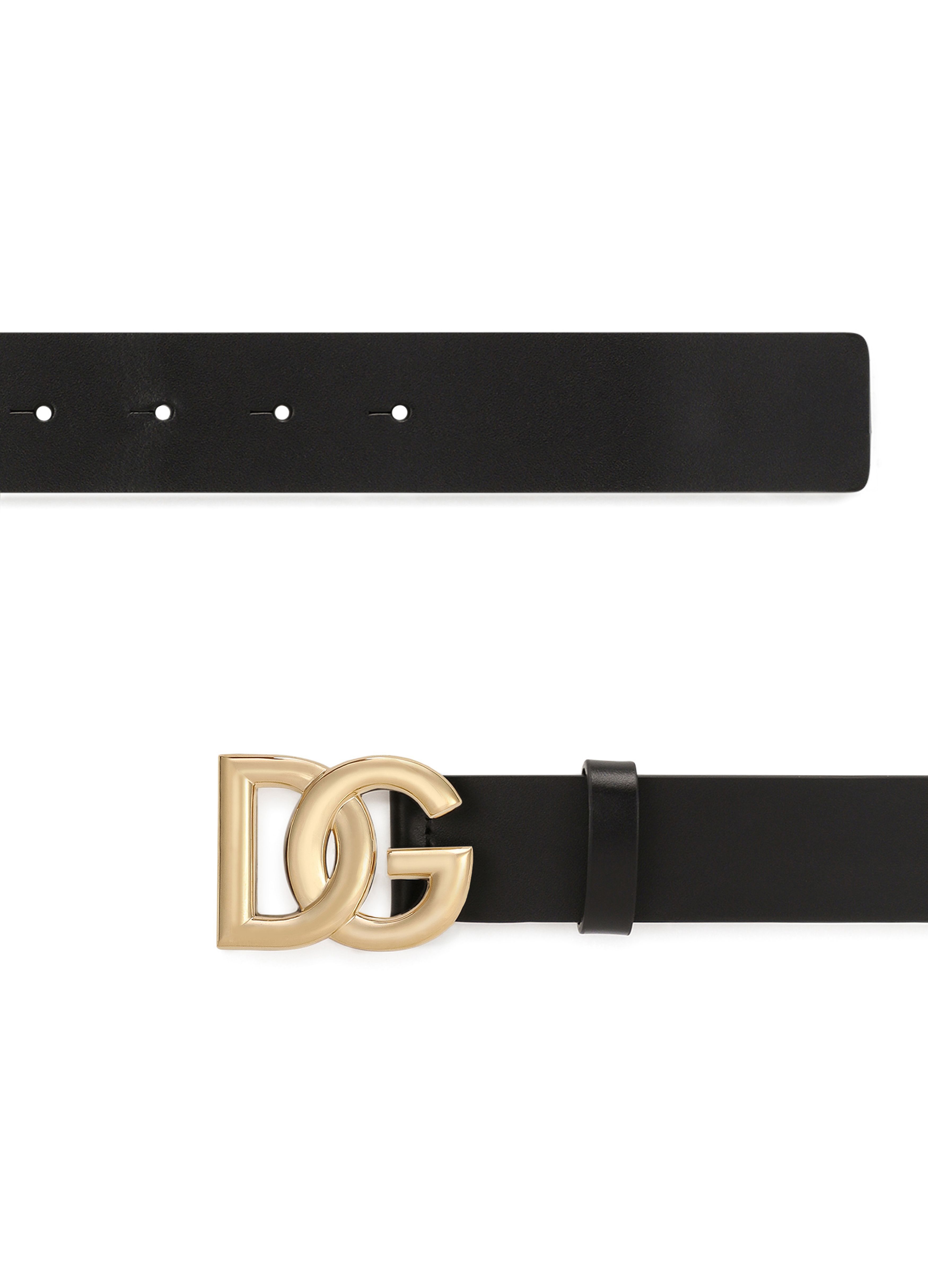 Dolce & Gabbana Leather belt with DG logo