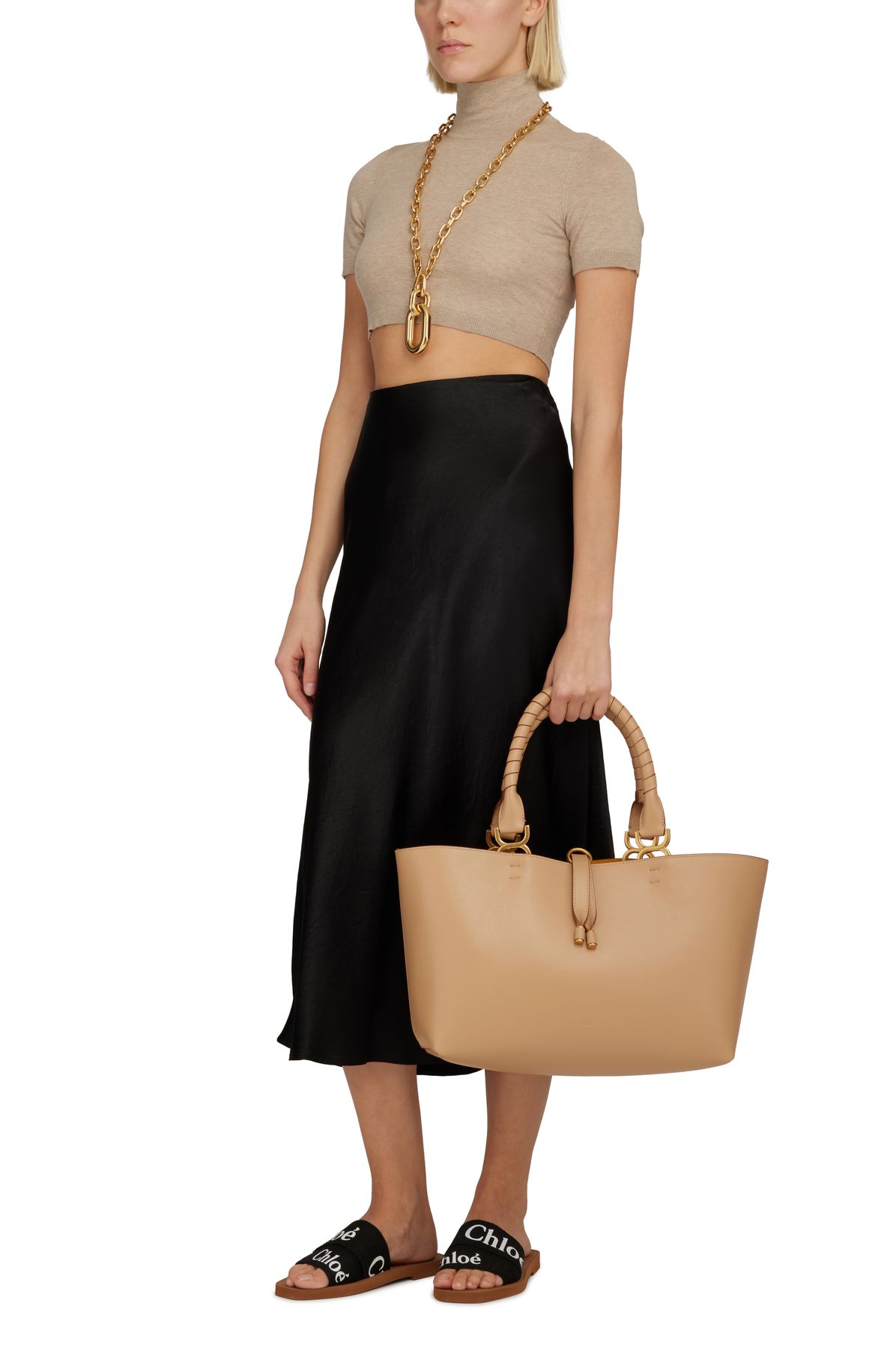 Max Mara Aire turtleneck cropped top