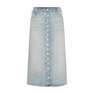 Courrèges Multiflex denim skirt