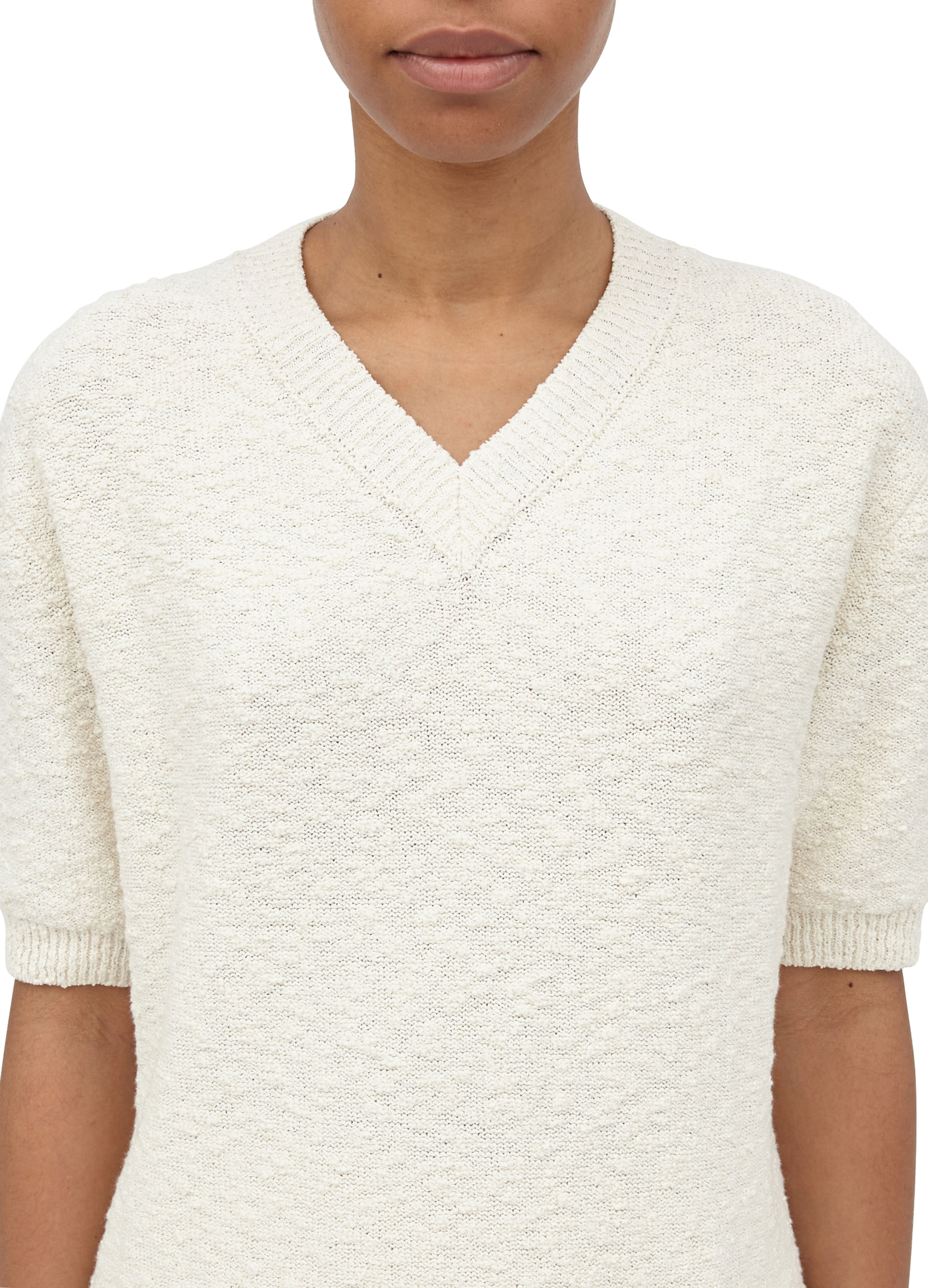 Maison Margiela Nostalgic boucle knit top