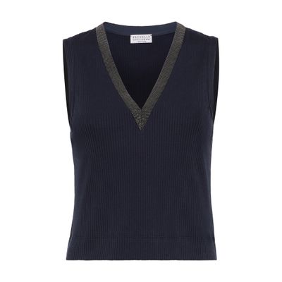 Brunello Cucinelli Jersey Crop top