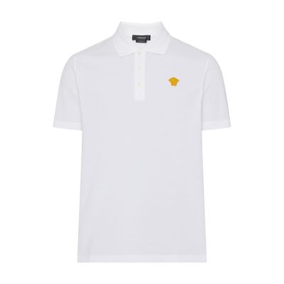 Versace Medusa embroidered polo shirt