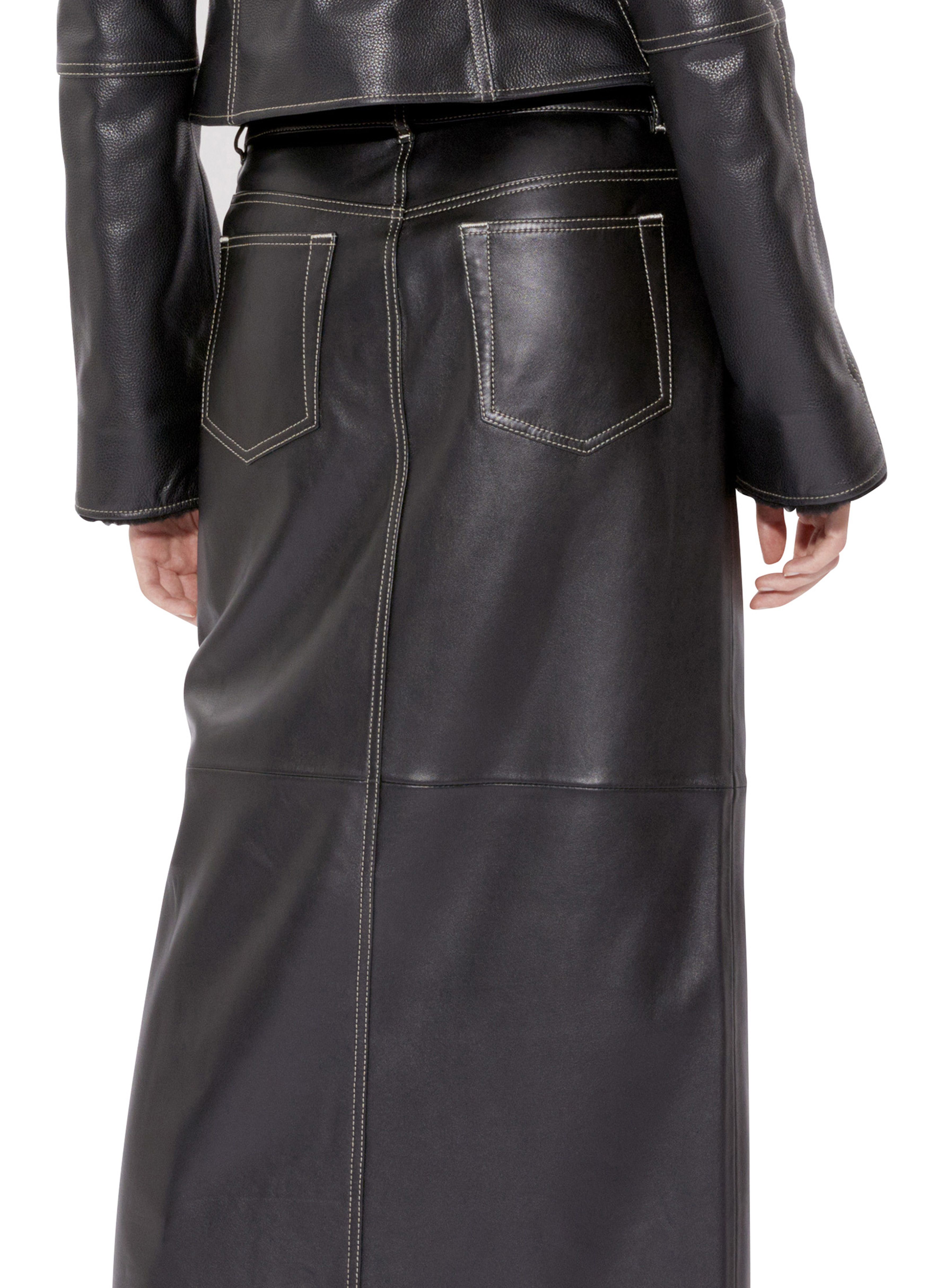 Filippa K Leather skirt