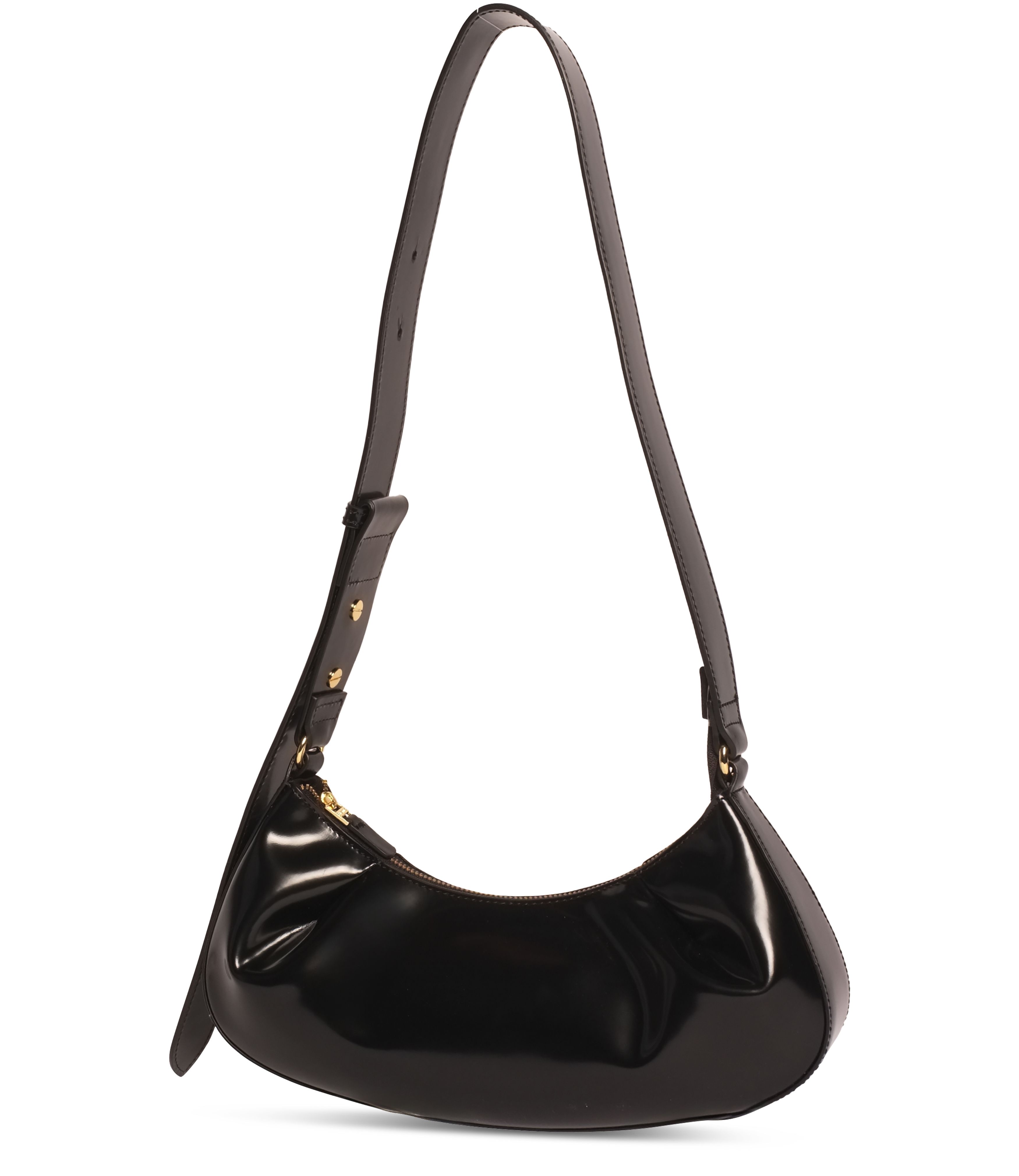 Elleme Dimple Moon small patent leather crossbody bag