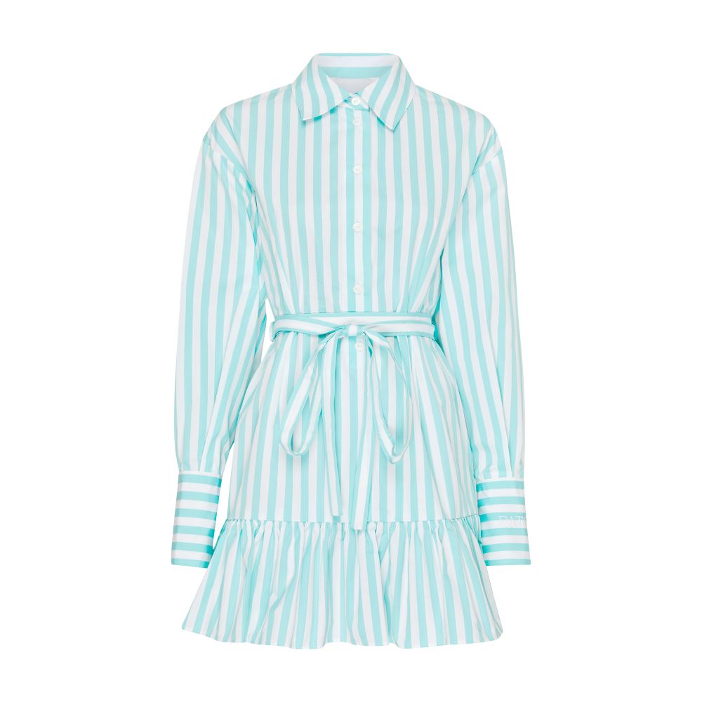 Patou Ruffled mini shirt dress