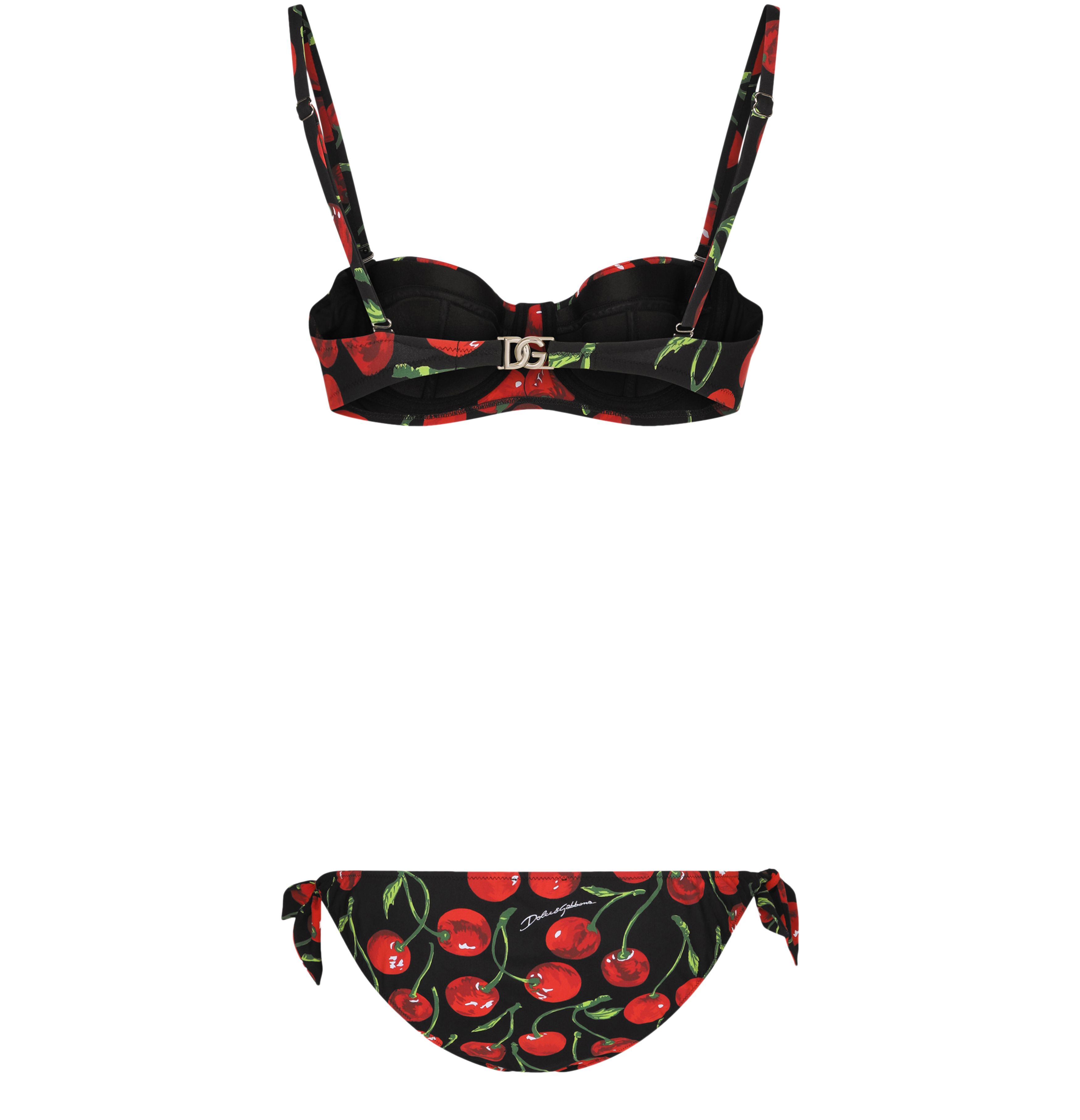 Dolce & Gabbana Cherry-print balconette bikini