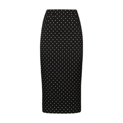 Dolce & Gabbana Polka-dot calf-length pencil skirt