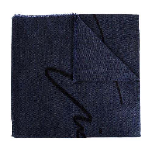 Giorgio Armani Wool scarf with logo