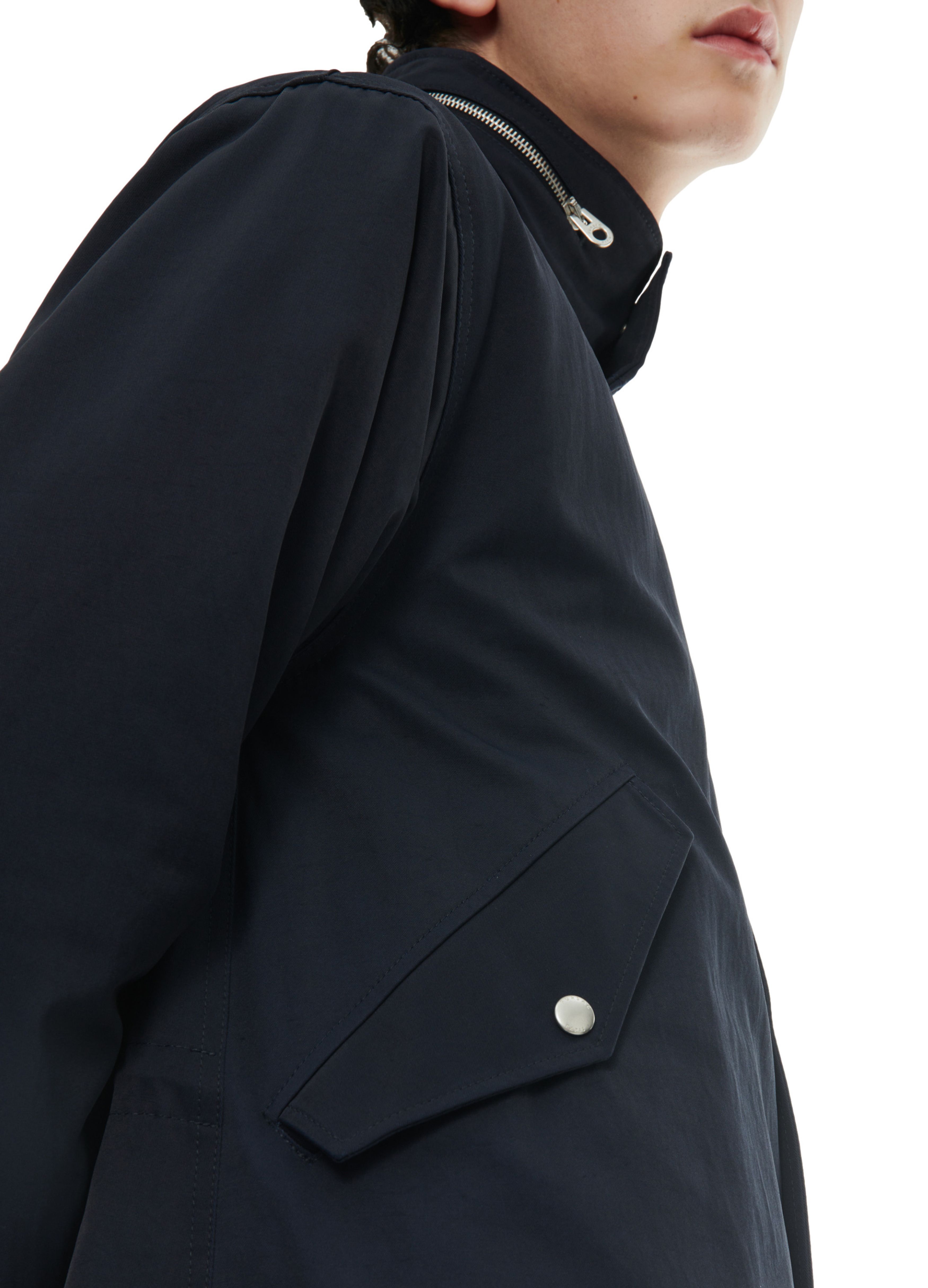  Twill quilted fishtail parka