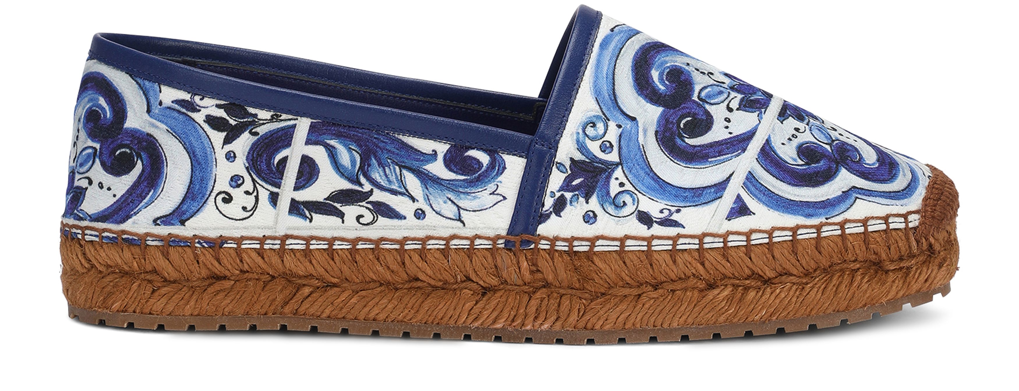 Dolce & Gabbana Printed brocade fabric espadrilles