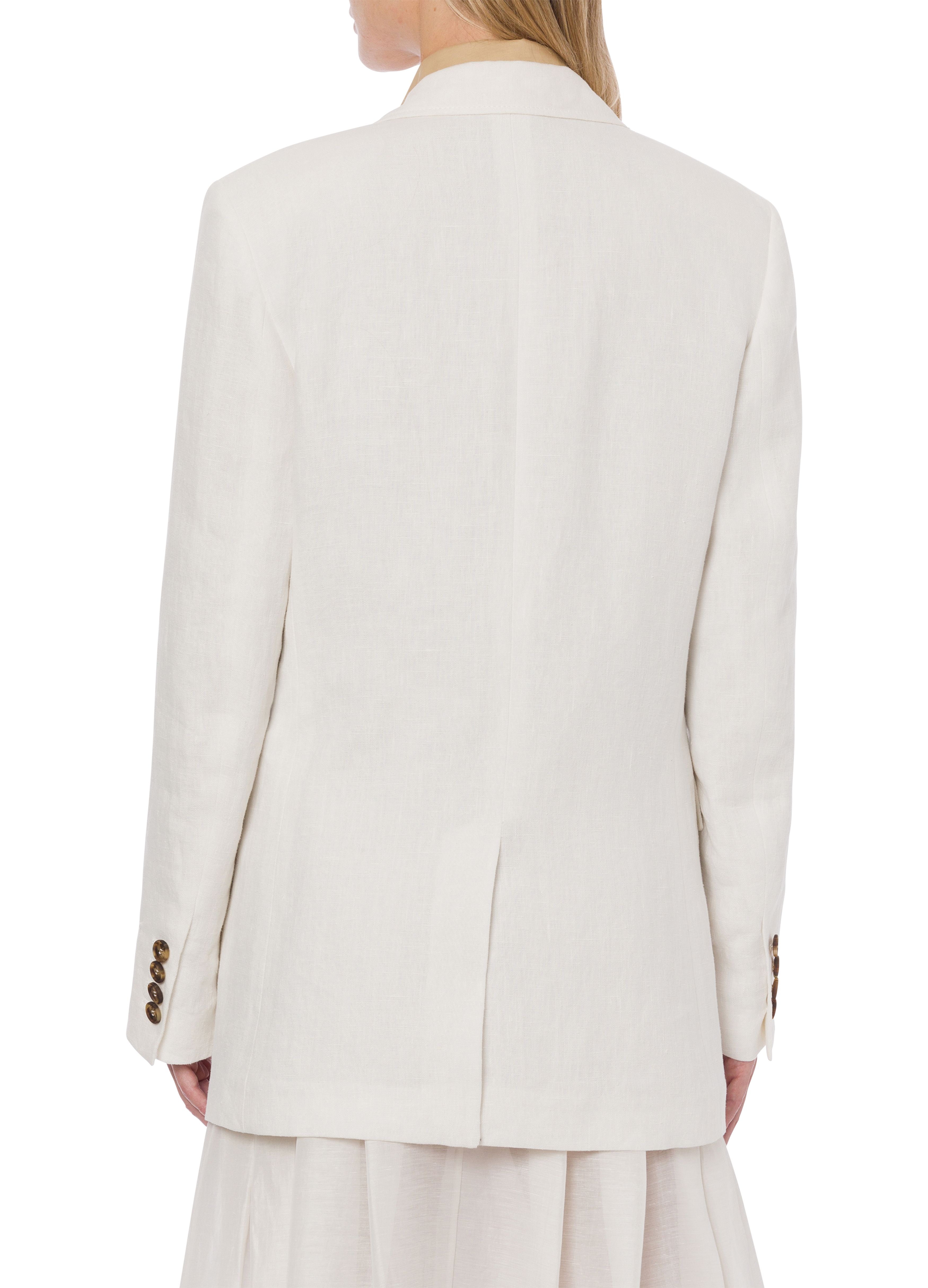 Alberta Ferretti Single-breasted jacket in basketweave