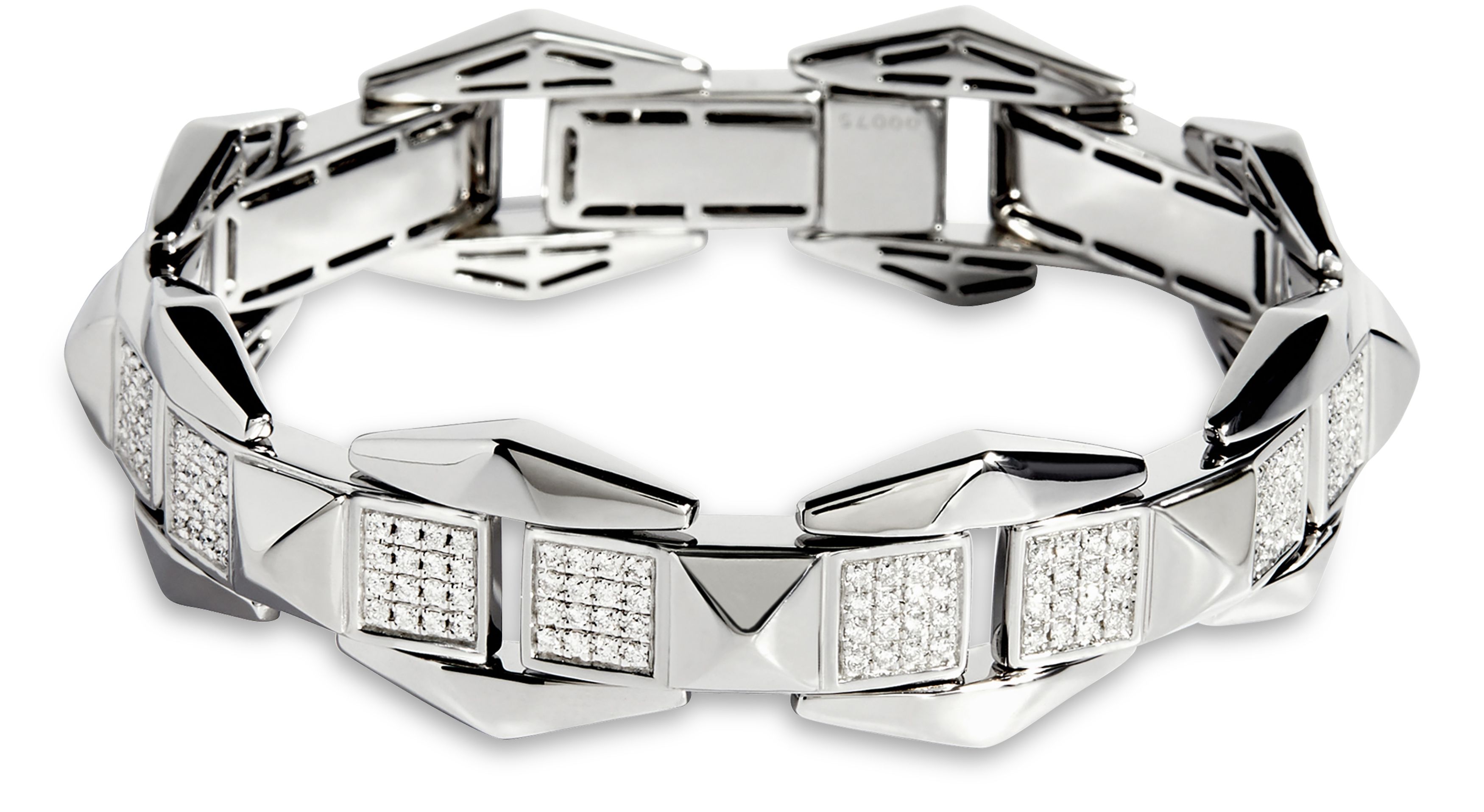  Rockaway 1 row picots silver bracelet