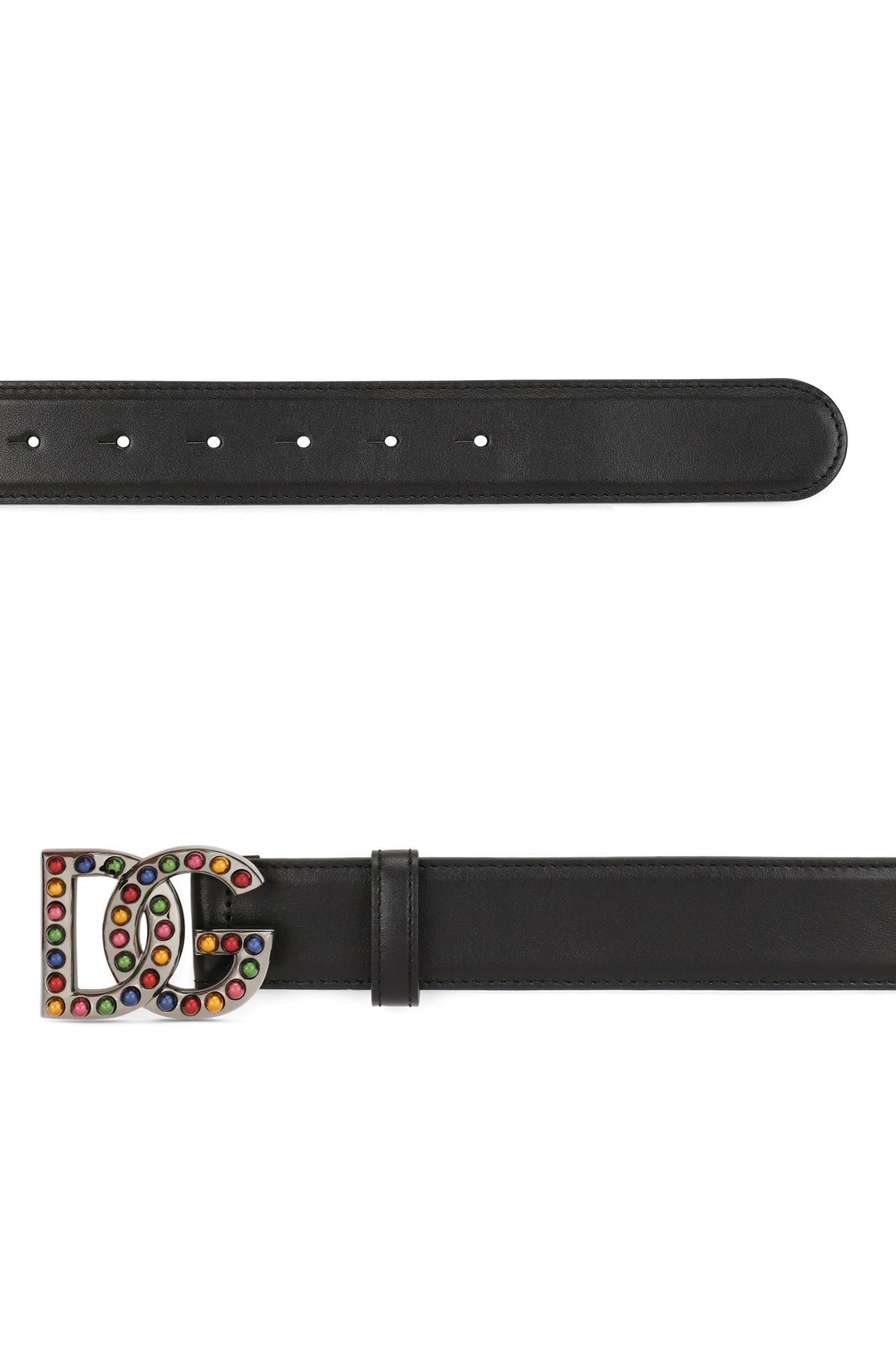 Dolce & Gabbana Belt with bejeweled buckle